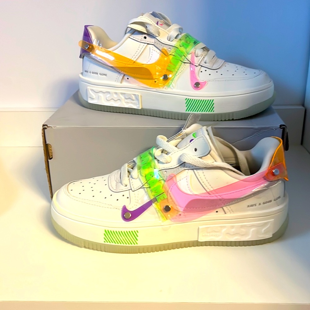 (WMNS) Nike Air Force 1 Fontanka 'Have A Good Game' DO2332-111 GLOW IN THE DARK!